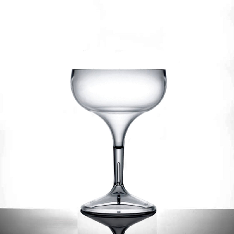 Kunststoffglas Champagnerschale Coupe | Cocktailglas | 2-er Set