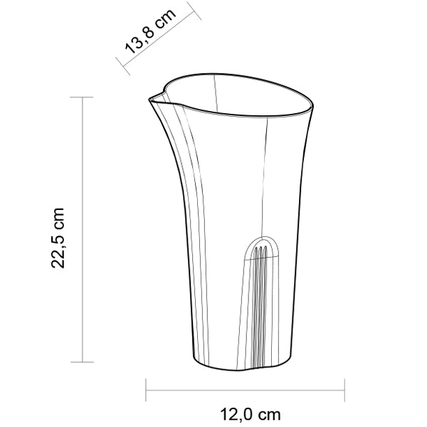 Kunststoffglas Karaffe 1 Liter | Pitcher | stapelbar