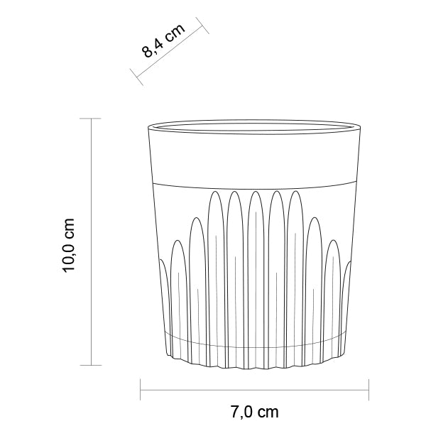 Kunststoffglas Longdrink Riva conic | 6-er Set