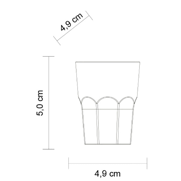 Kunststoffglas Shot Glas 4 cl | 10-er Set