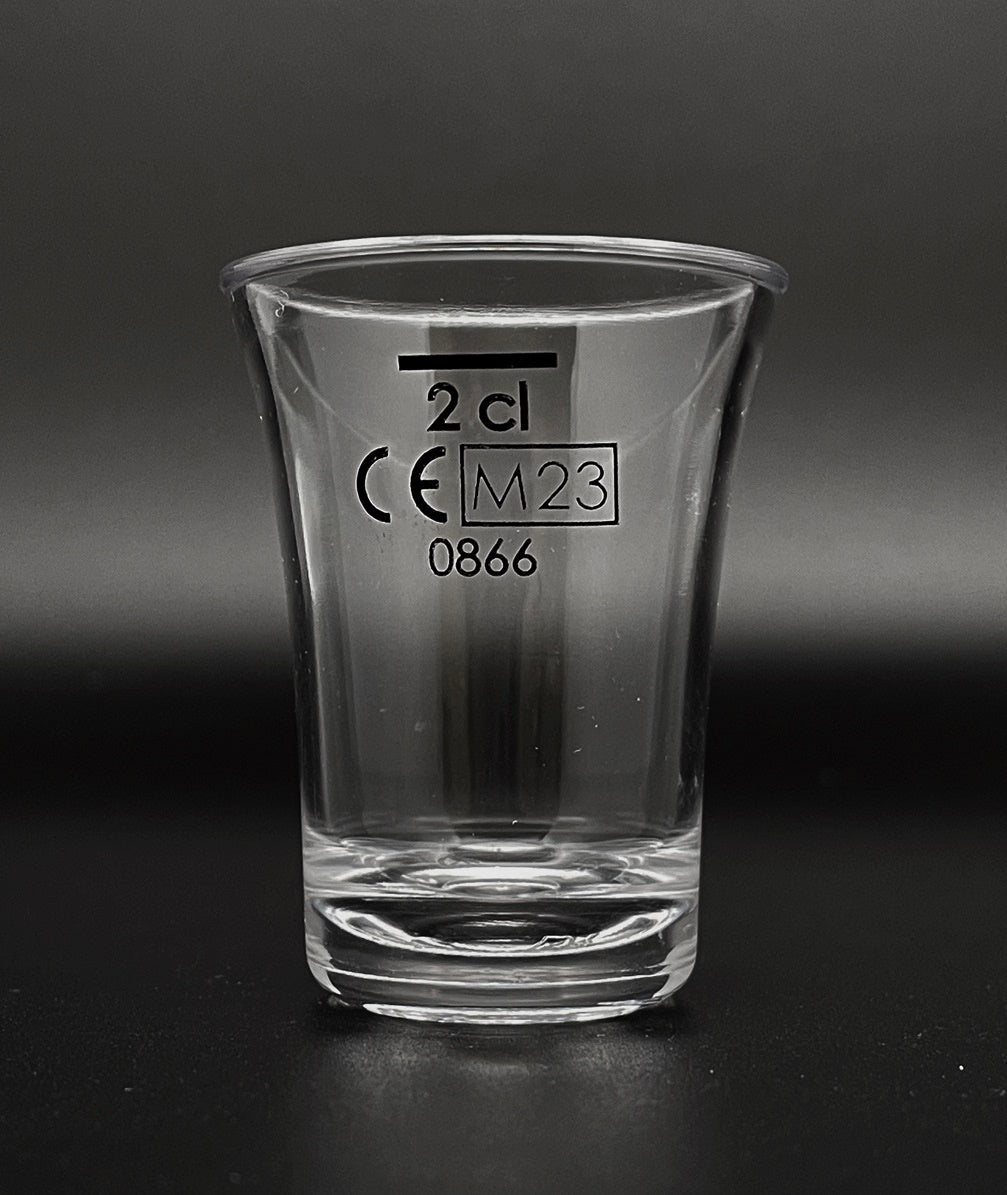 Kunststoffglas Schnapsglas Shot Glen 2 cl | CE Eichung | 6-er Set