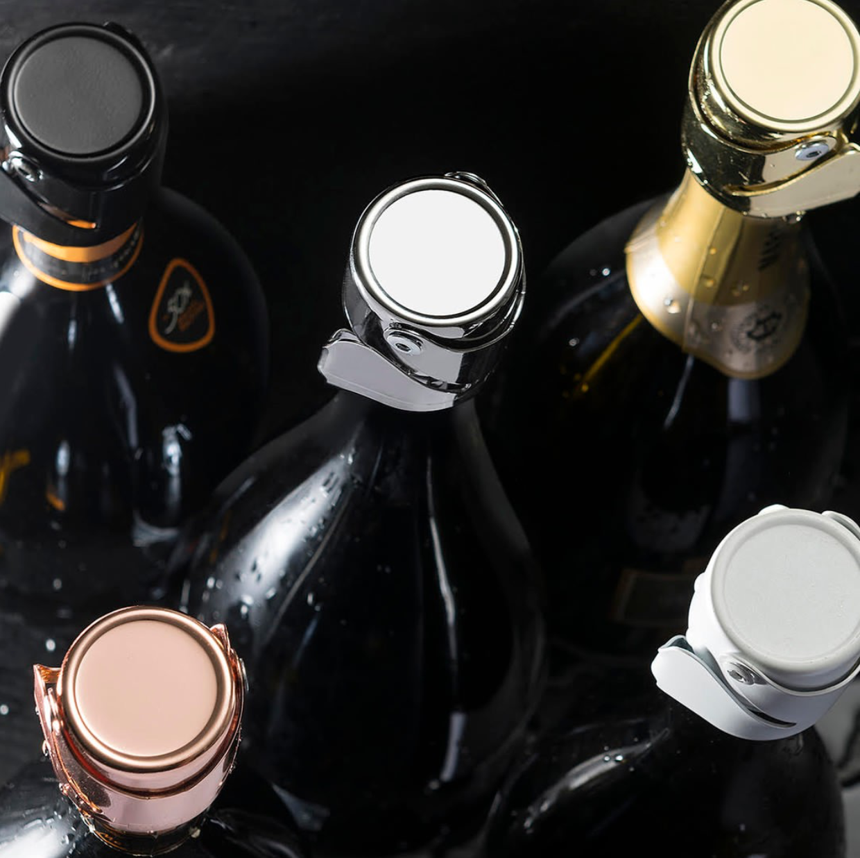 Sekt-| Champagnerverschluss Basic | im 2-er Set