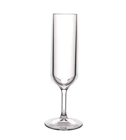 Kunststoffglas Champagner- Sektglas Gotas | mit CL Eichung auf 0,1L | 2-er Set