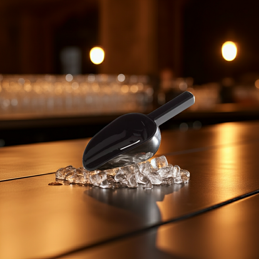 Eisschaufel mit Ablaufrinne | schwarz