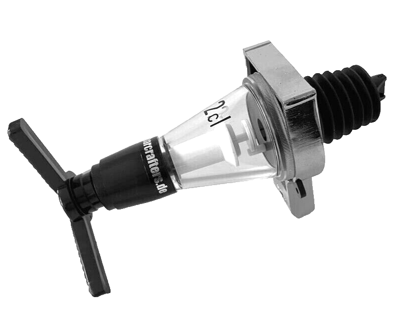 BARCRAFTERS Flaschenhalterung Jack D. | eckig | 3.0-4,5 Ltr. + Dosierer mit Metallkopfplatte