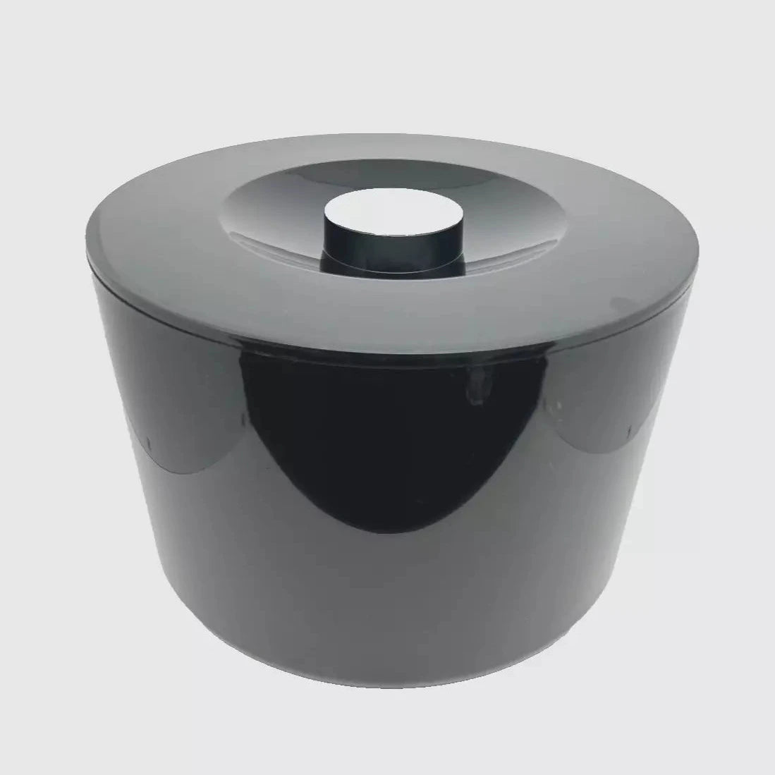 Eiswürfelbehälter 10 Liter | rund | schwarz | Kunststoff
