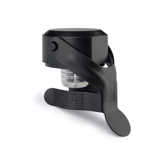 Sektverschluss mit Hebel | matt schwarz | 2-er Set