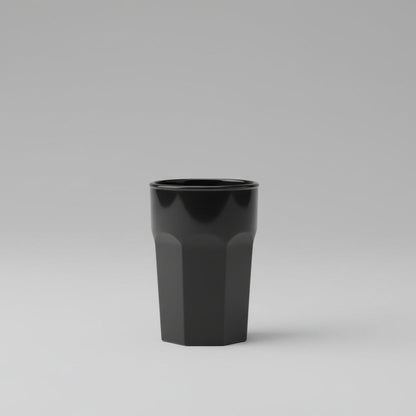 Kunststoffglas Schnapsglas schwarz | 6-er Set
