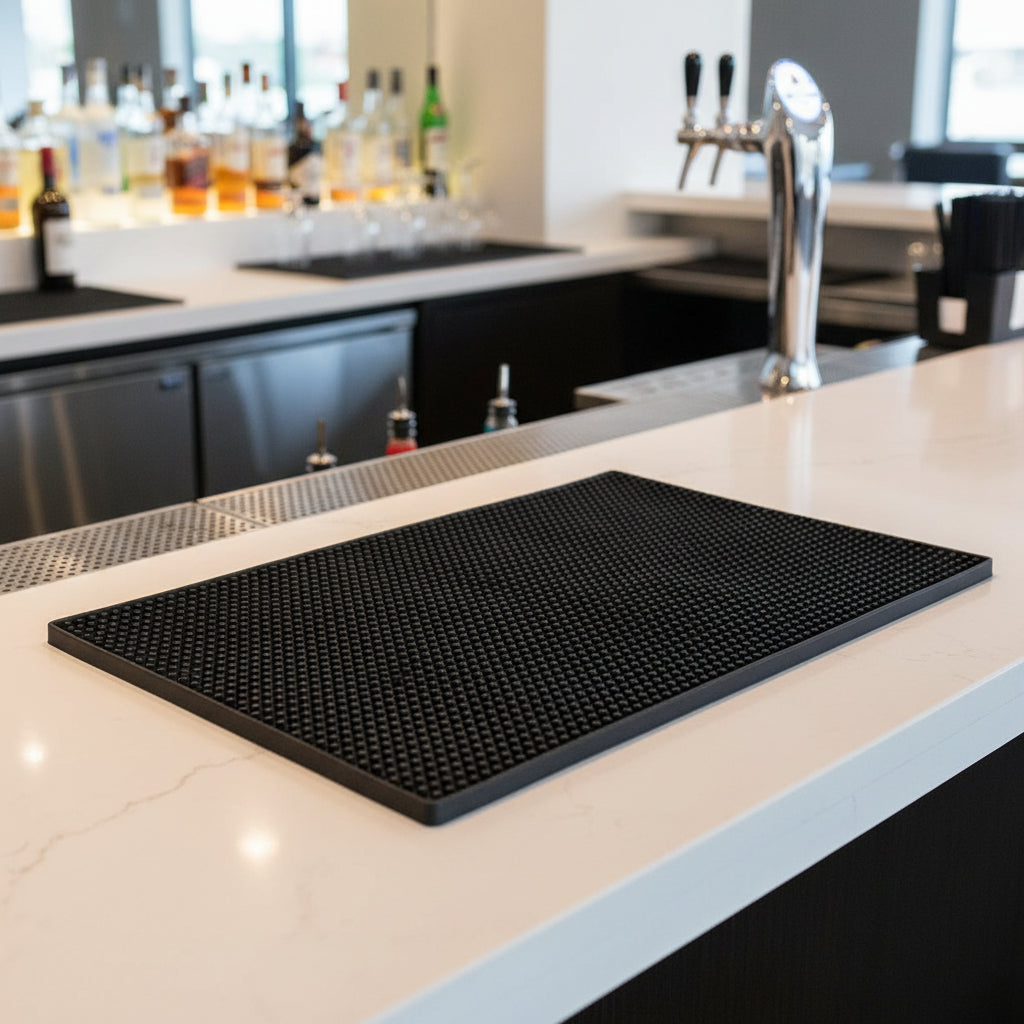 Barmatte eckig robuster Gummi,  40x30 cm