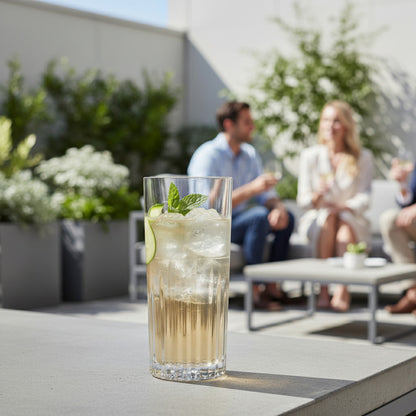 Kunststoffglas Longdrink Riva mit Schliff | im 2-er Set