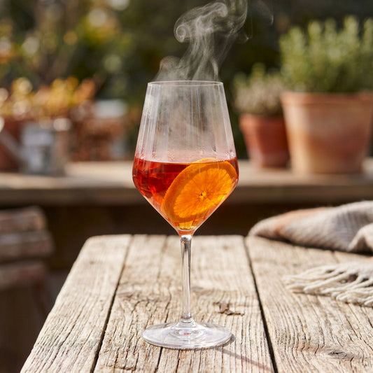 Kunststoffglas Aperol Reflex mit Facetten | Weinglas | 2-er Set