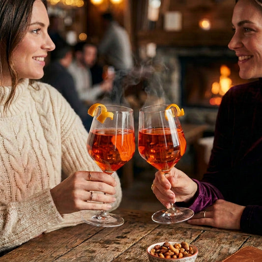 Kunststoffglas Aperol Reflex mit Facetten | Weinglas | 2-er Set