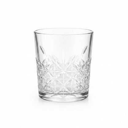 Kunststoffglas Luca 0,3L | Reliefschliff | glasklar | 2-er Set