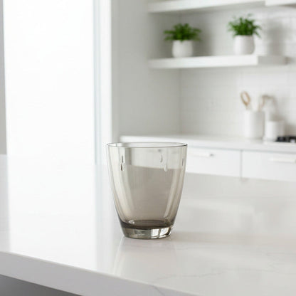 Kunststoffglas Drop | 0,3L rauchfarben | 2-er Set