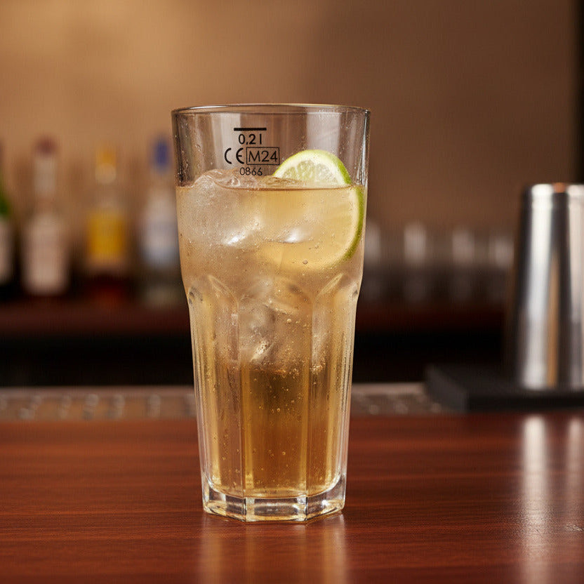 Kunststoffglas Longdrink 0,2L CE Eichung | 2-er Set