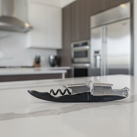 Kellnermesser Coutale | Edelstahl schwarz | Push