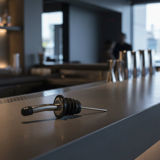 Ausgiesser 285 Edelstahl mit Verschlusskappe | 6-er Set