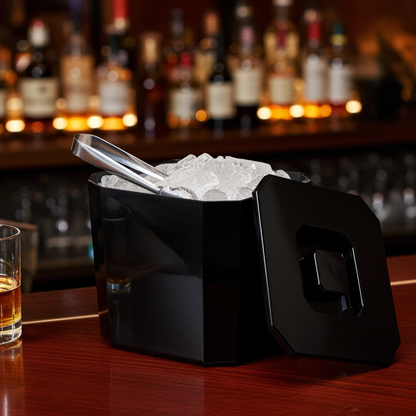 Eiswürfelbehälter 4,0 Liter eckig | schwarz