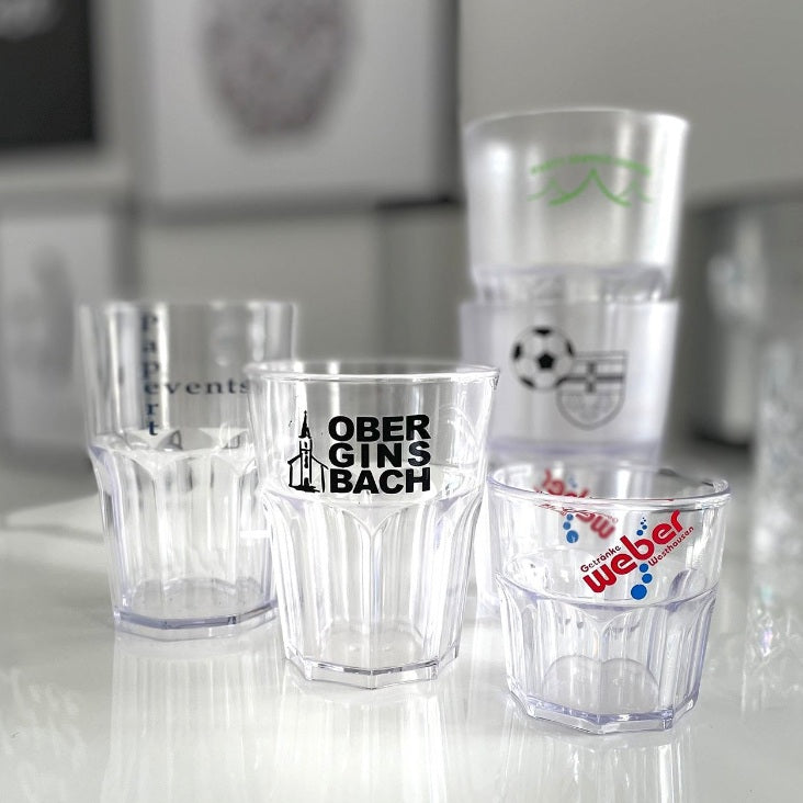 Kunststoffglas Cocktailbecher Granity klar 0,3L | Caipybecher