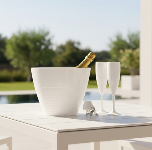 Flaschenkühler Dune | Champagner - Wein Kühler weiß