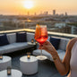 Kunststoffglas Aperol mit Facetten | Weinglas Reflex  Cocktailglas | 2-er Set