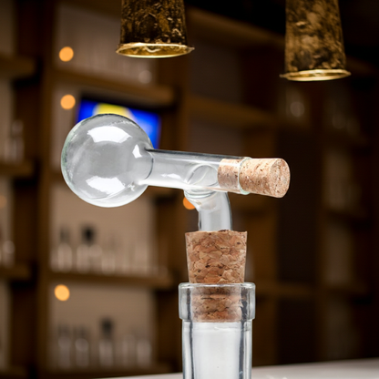 Glaskugel-Dosierer | mit Naturkorken