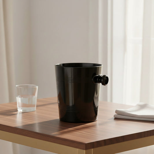 Restweinbehälter Spitton | Acryl schwarz | 1,2 Liter